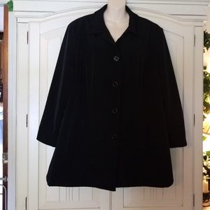 Plus size Merona black swing coat size 1x